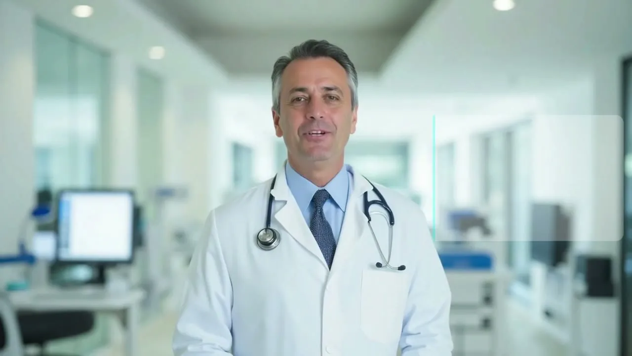 Vista previa del video de LumenView: un médico presenta la plataforma en un entorno clínico